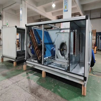 10HP 20HP 30HP воздушно-охлажденный AHU с прямой экспансией с одноразовым охлаждением для чистой комнаты, используемой в фармацевтической промышленности