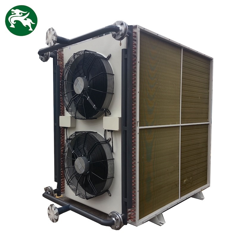Эффективное рассеивание тепла Вертикальный сухой охладитель HVAC с вентилятором