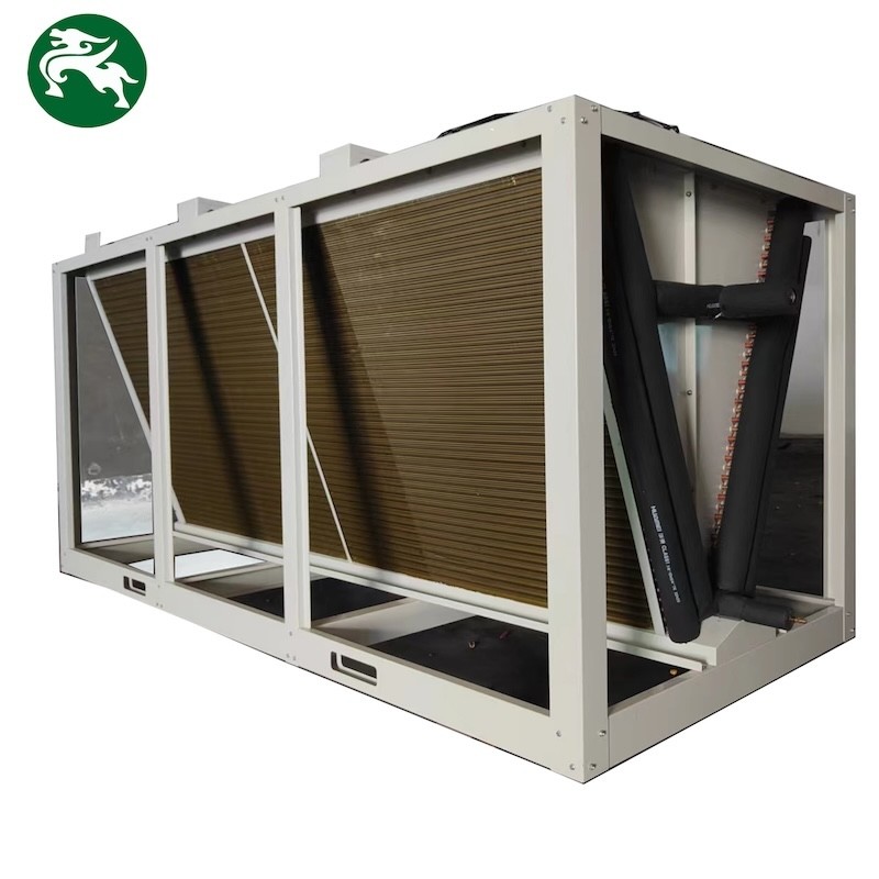 Энергосберегающий сухой охладитель типа V HVAC для базы данных Теплораспределение комнаты с тремя вентиляторами
